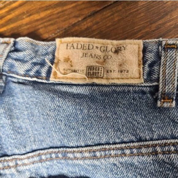 Vintage 90's Super High Rise Straight Leg Jeans - Picture 9 of 12